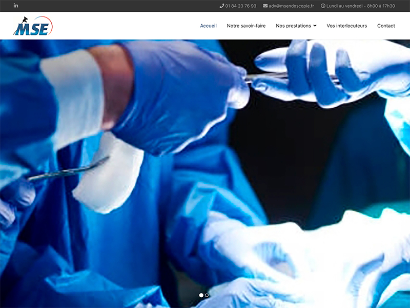 Site web MSE Endoscopie