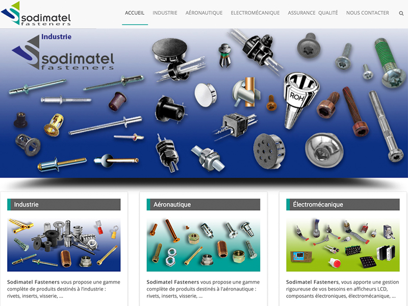 Site web Sodimatel Fasteners